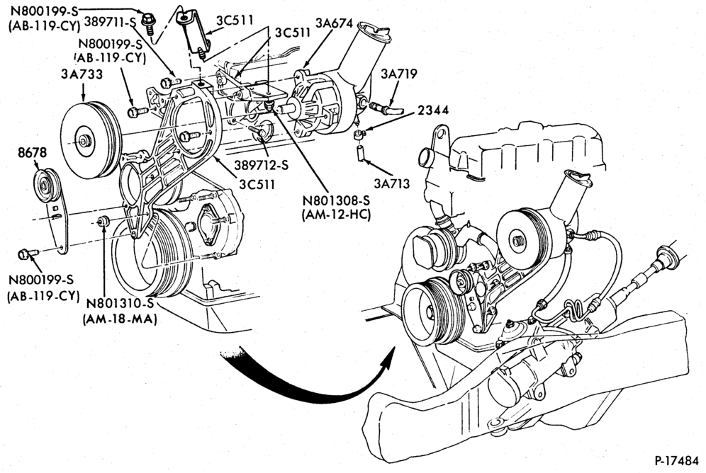 36.1 - STEERING-(1983/84) - 4 cyl. 134 (2.2L) Diesel-R