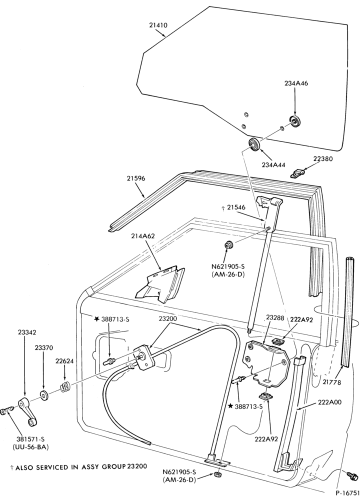 230 - BODY SIDES AND QUARTER-Window parts (front door)