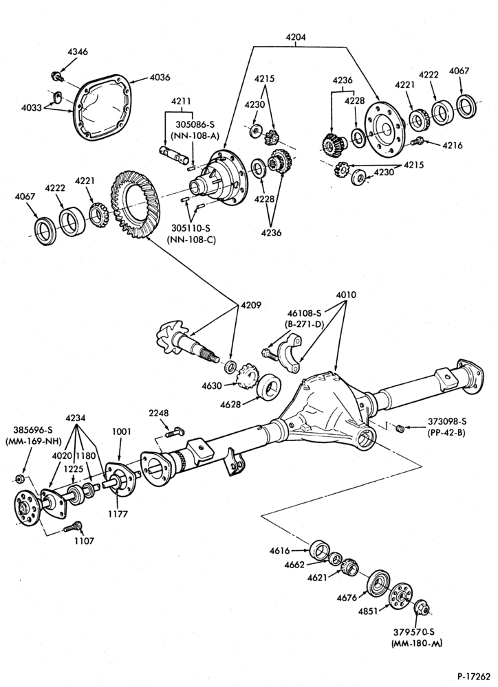 40 - REAR AXLE-REAR AXLE- Ford WGG - non-locking-R