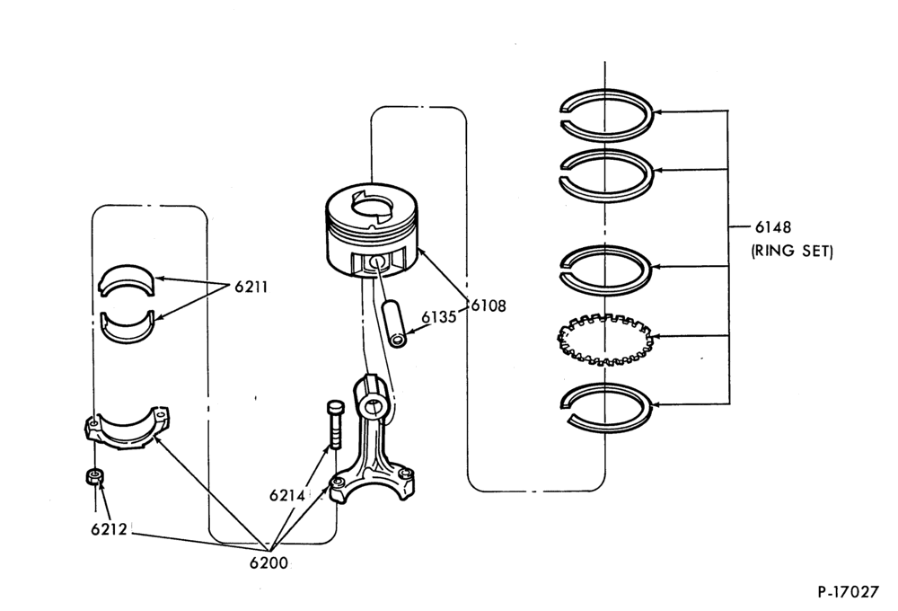 62 - 6 CYL. 3.8L (230 C.I.D.)-Piston & connecting rod