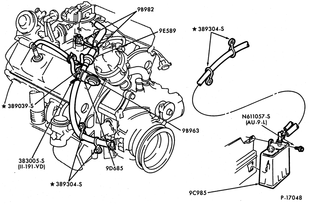 96.1 - 6 CYL. 3.8L (230 C.I.D.)-GAS-F100