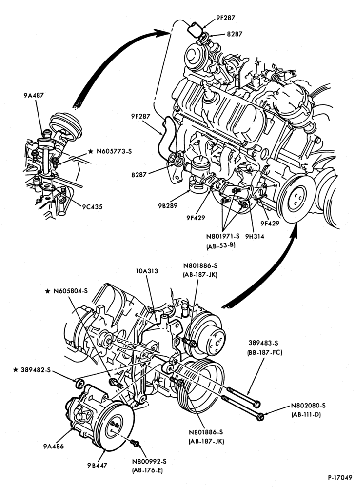 94 - 6 CYL. 3.8L (230 C.I.D.)-GAS-F100
