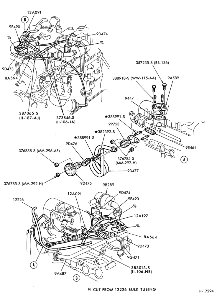 Схема установки D3VY-12A197-A
