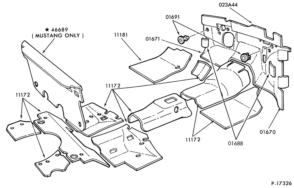 Схема установки F2ZZ-6646689-A