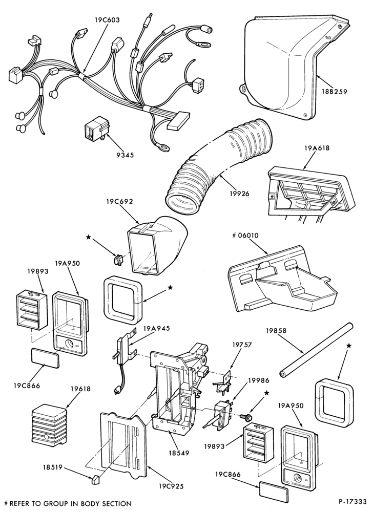 195 - AIR CONDITIONER-Controls and Ducts- built-in (w/integrated controls)