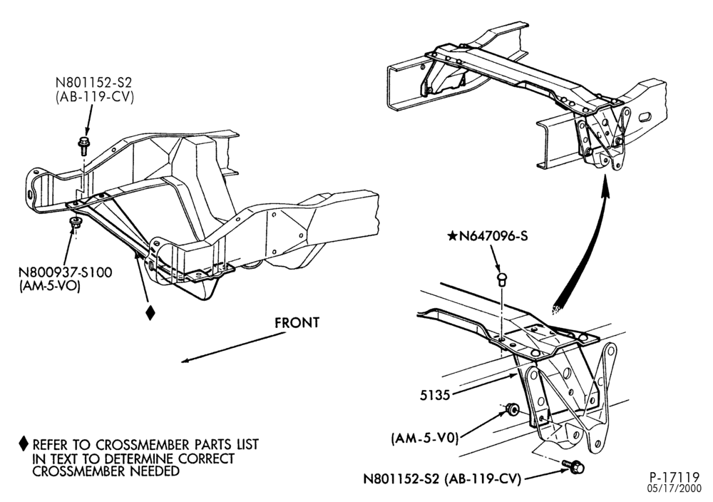 FRAME-FRAME- crossmember reinforcements-B