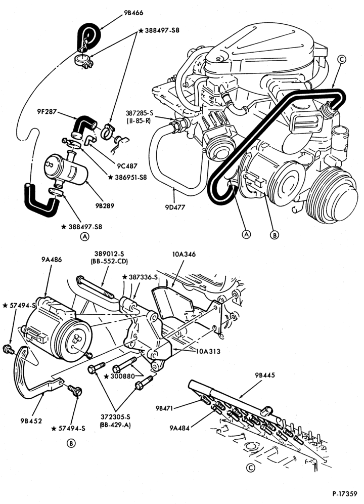 94 - 6 CYL. 4.9L (300 C.I.D.)-GAS-E-F250/350-over 8500# G.V.W.