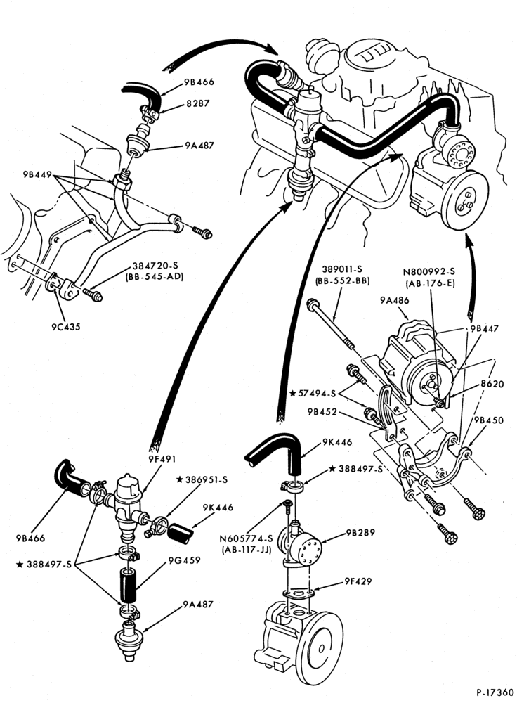 94 - 8 CYL. 5.8L (351 C.I.D.)-W-GAS-F150/250,U150-Calif.