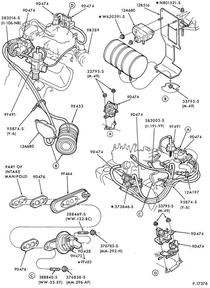 94.1 - 8 CYL. 5.0L (302 C.I.D.)-GAS-F-F100/250, U150-Calif.