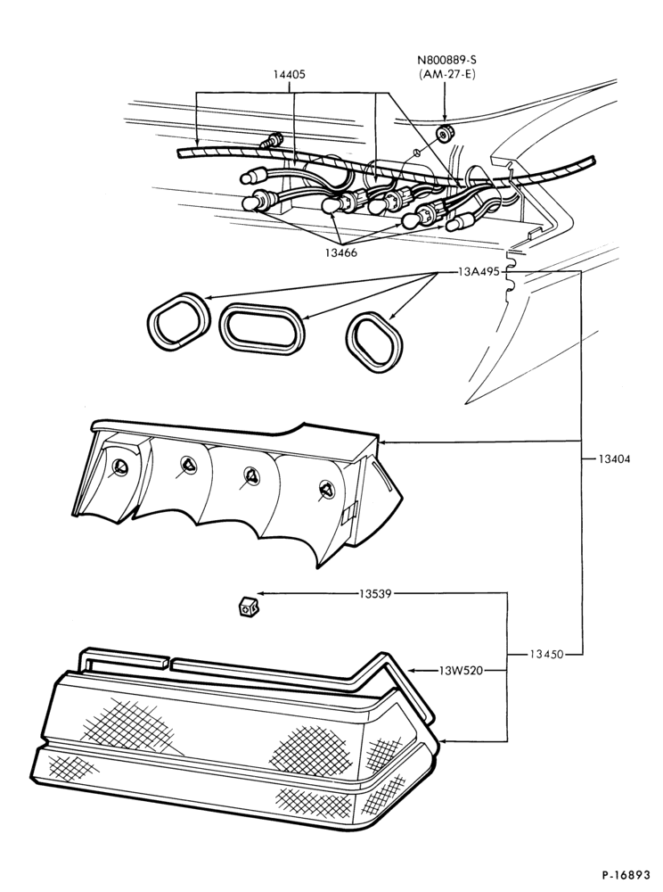 134 - LAMPS-Rear, backup, license plate and body side marker- LN7