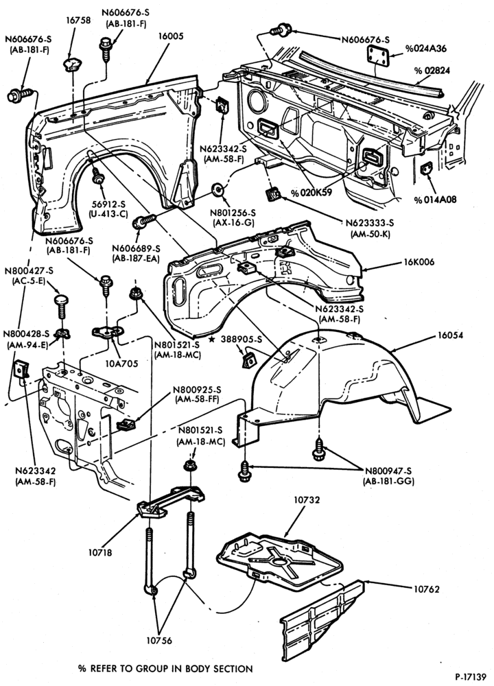 160 - FENDERS-Fenders and apron sheet metal-B