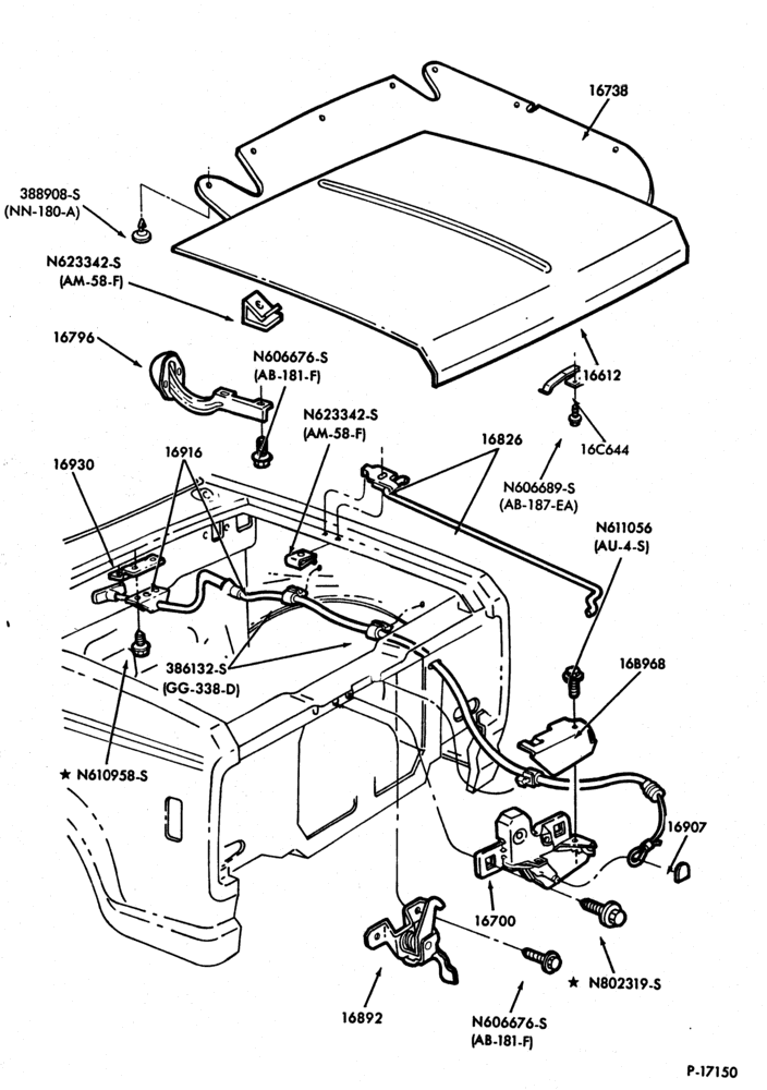 160 - HOOD-Hood parts-B
