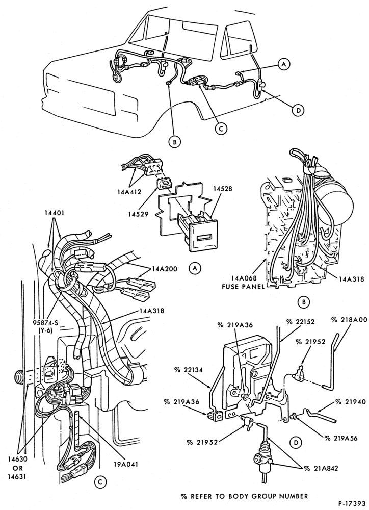 ELECTRICAL SYSTEMS-Wiring system - power door locks-F100/350