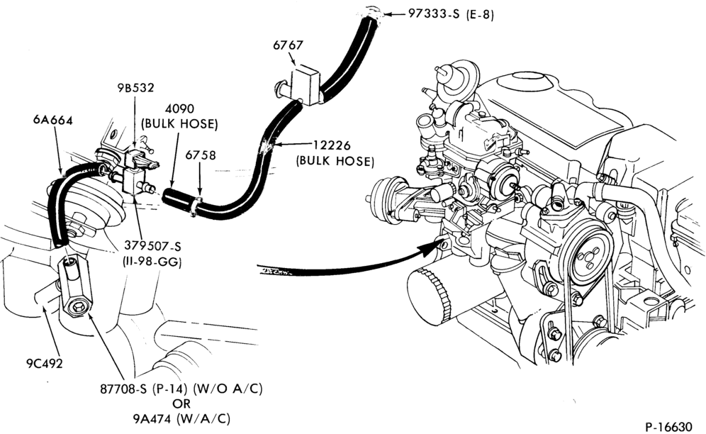 66.1 - 4 CYL. 1.6L (98 C.I.D.)-Crankcase ventilation system