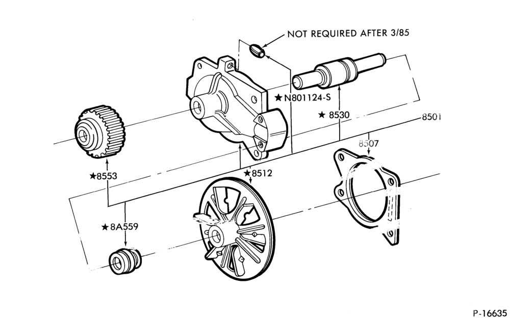 80 - RADIATOR, GRILL AND COOLING-WATER PUMP- 4 cyl. 98 (1600cc)