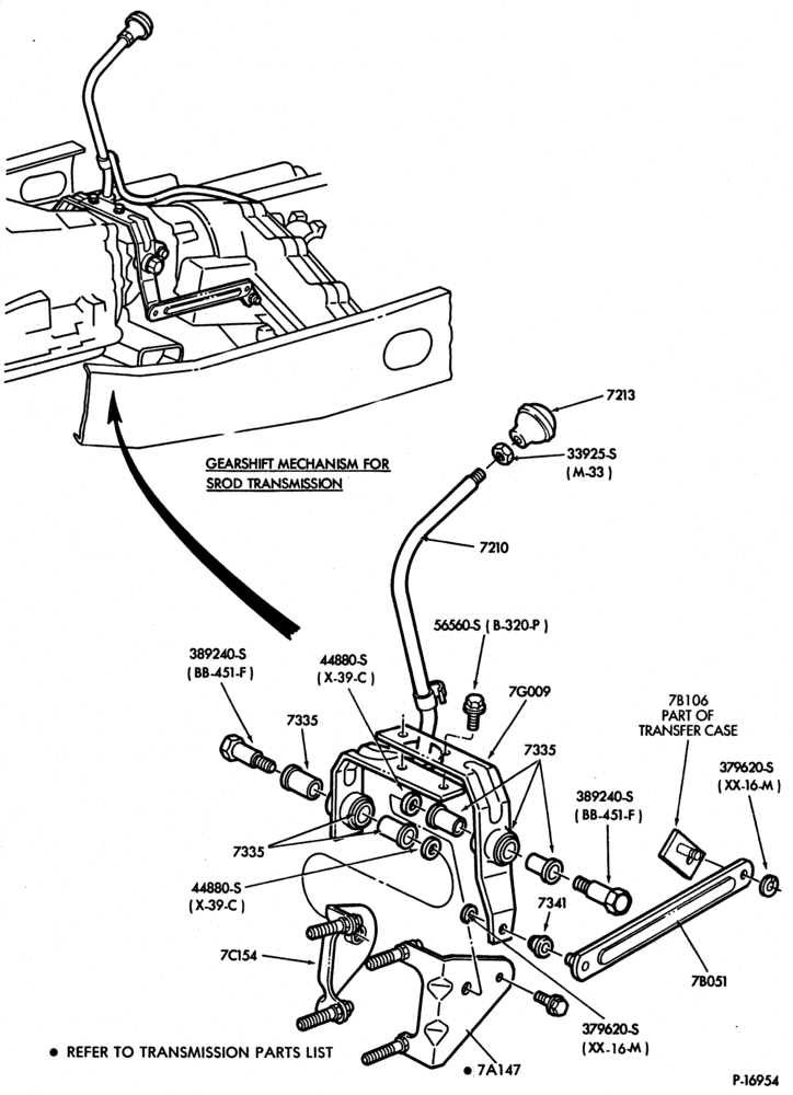 A70 - TRANSFER CASE (FOUR WHEEL DRIVE)-Shift mechanism - Page B-F150/350