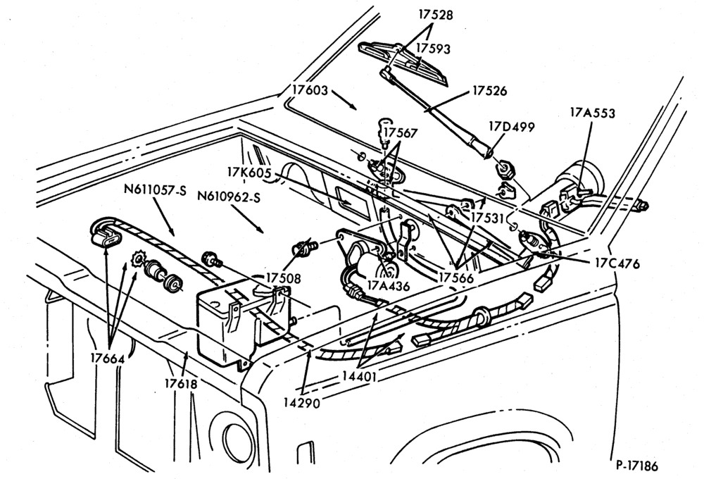 175 - WIPERS & WASHERS-Windshield wiper & washer parts-R