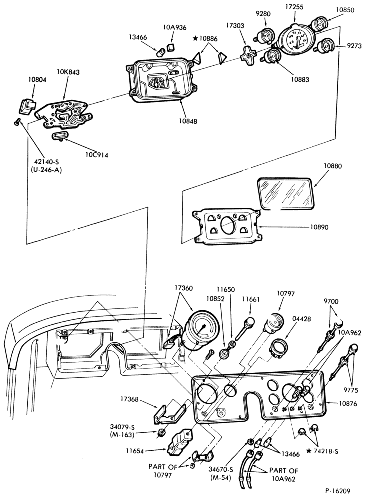 106 - INSTRUMENT CLUSTERS-Instrument cluster and related parts-B-F600/900 (84)
