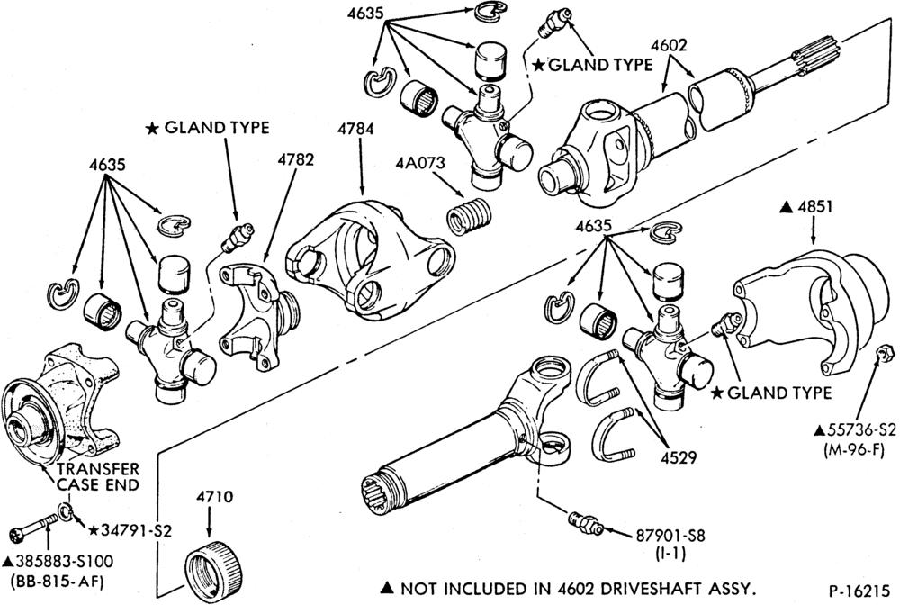 46 - DRIVESHAFT-DRIVESHAFT- double cardan-U150