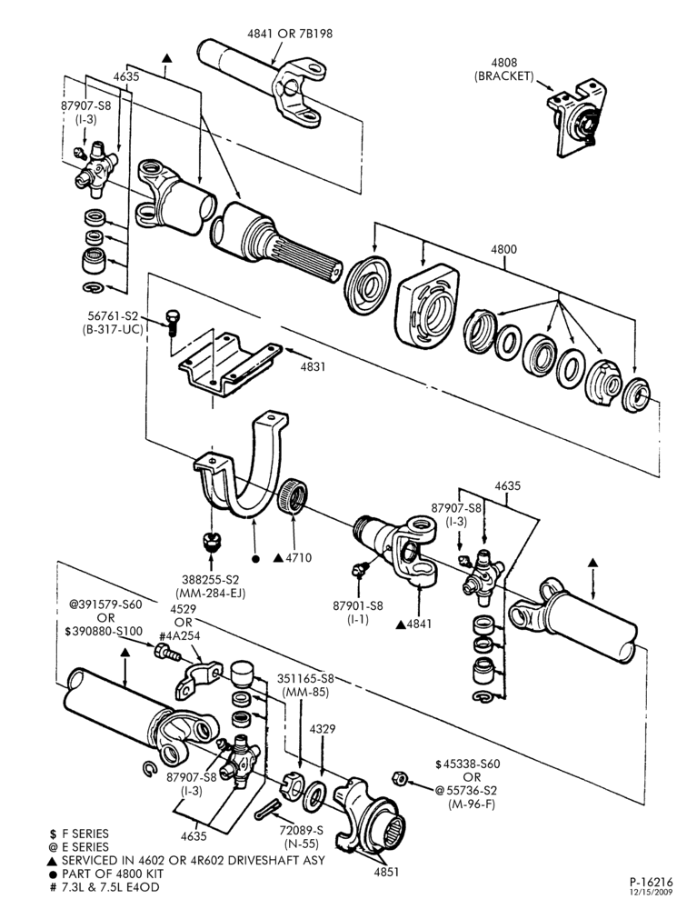 46 - DRIVESHAFT-DRIVESHAFT- with coupling shaft-F150/350,F(Super Duty)