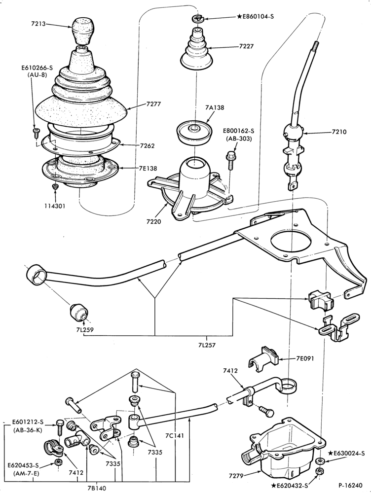 72.1 - EXTERNAL PARTS-Gearshift mechanism - floor mounted-4/S
