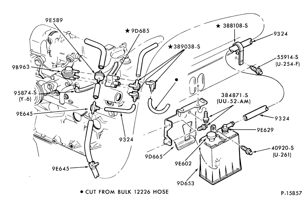 96.1 - 6 CYL. 3.3L (200 C.I.D.)-Fuel vapor canister and related parts