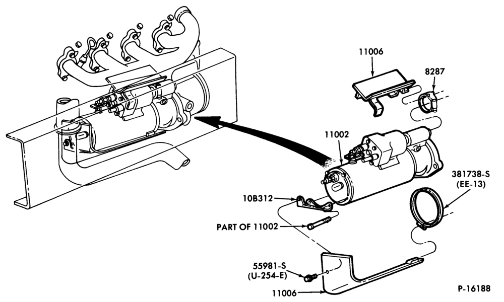 110 - ENGINE WARNING SYSTEM-Heat shield (starter) B-C-CT-F-FT-LN600/900