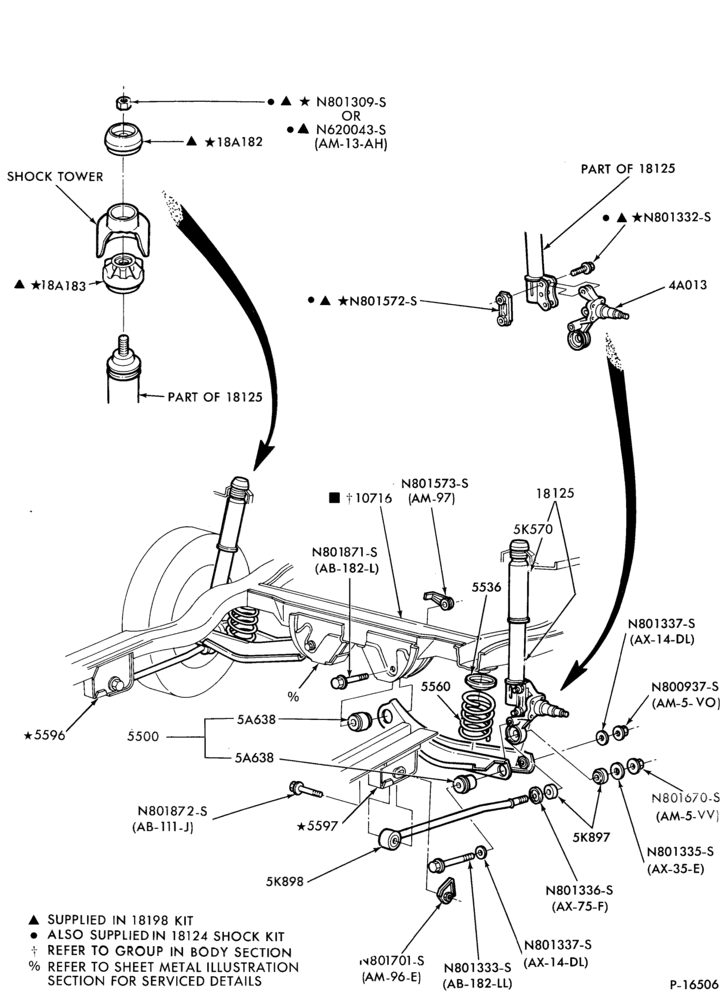 55 - FRAME-REAR SUSPENSION - shock absorbers, axle