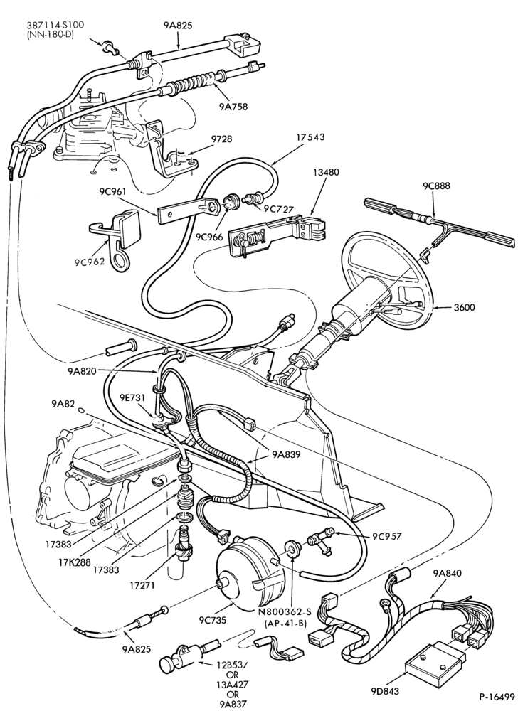 97.1 - 4 CYL. 1.6L (98 C.I.D.)-Speed control - Accessory installation
