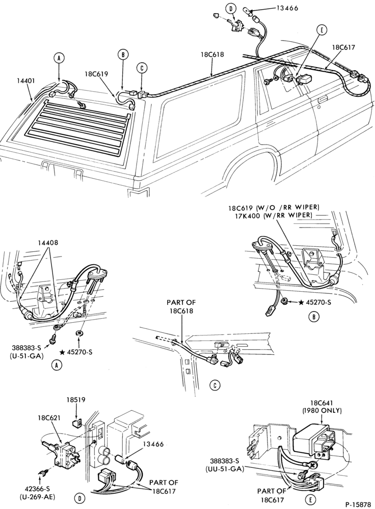 185 - AIR CONDITIONER-Heated back window - body type 74