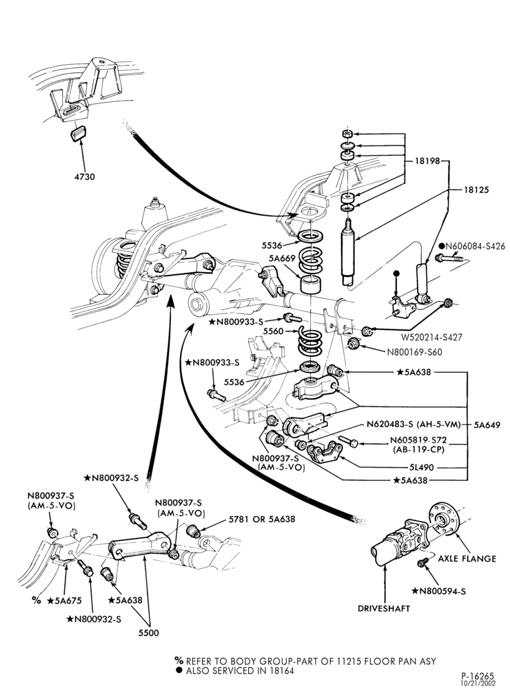 55 - FRAME-REAR SUSPENSION - shock absorbers and springs