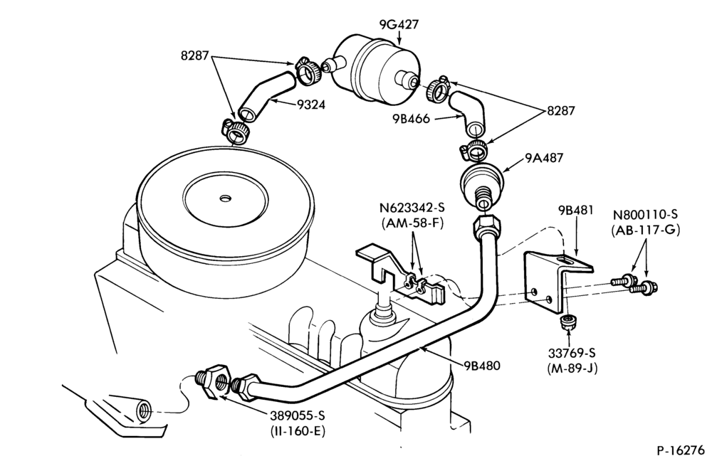 94.2 - 6 CYL. 3.3L (200 C.I.D.)-Thermactor emission (T/E)- pulsed air