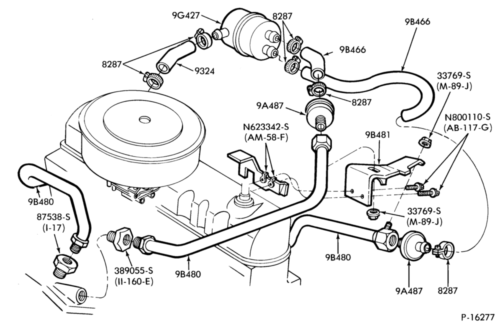 94.2 - 6 CYL. 4.1L (250 C.I.D.)-Thermactor emission (T/E) - pulsed air-dual outlet silencer
