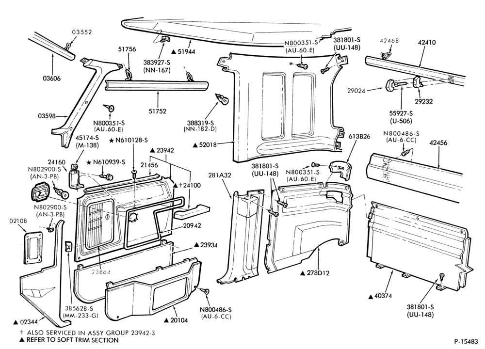 I/T - TRIM-Interior trim-F100/350(Super Cab)