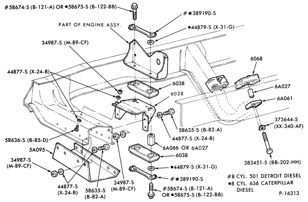 60.1 - 8 CYL. 10.4L (636 C.I.D.)-(front and rear)-LN700/800