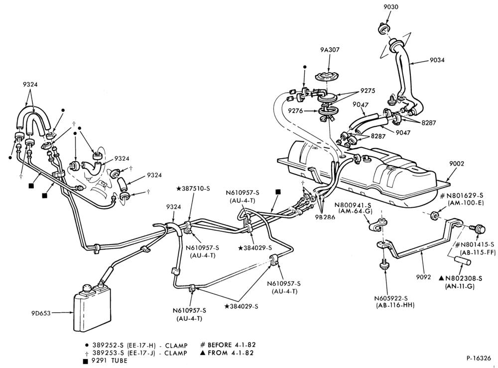 90 - 4 CYL. 1.6L (98 C.I.D.)-Fuel system