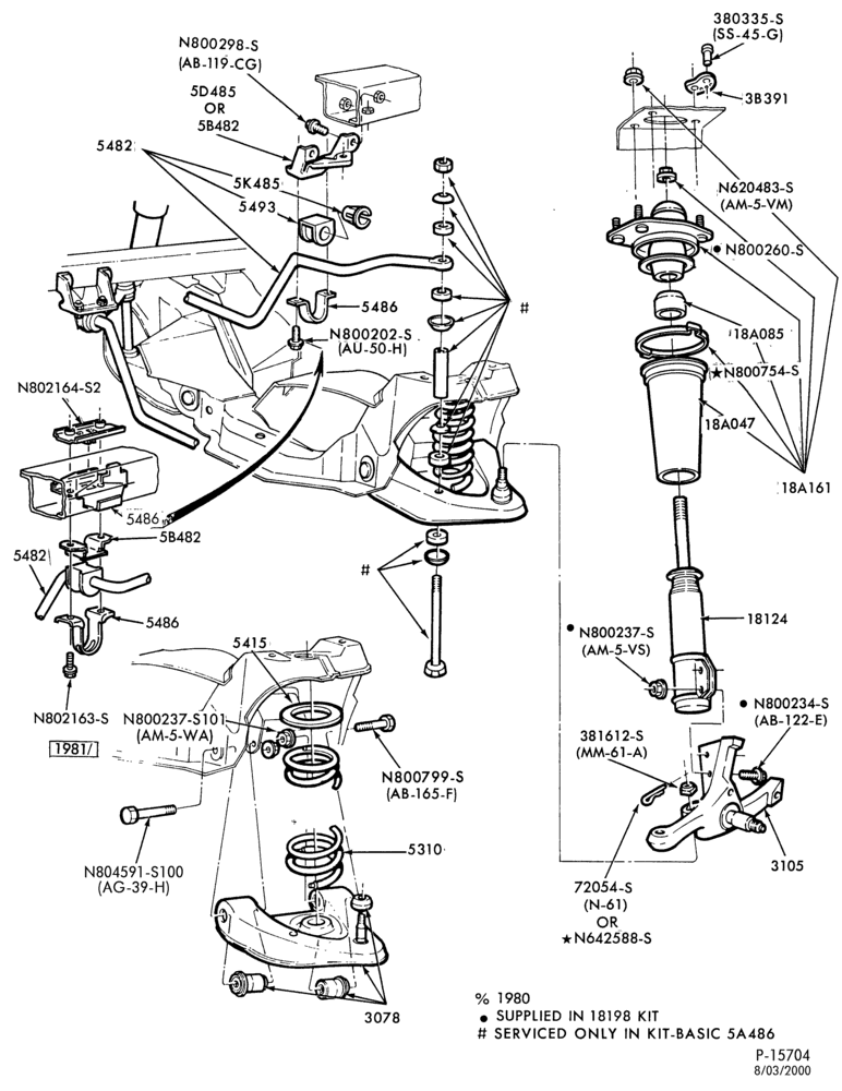 30 - FRONT SUSPENSION-Arms, shock absorbers, spindles, springs and stabilizer
