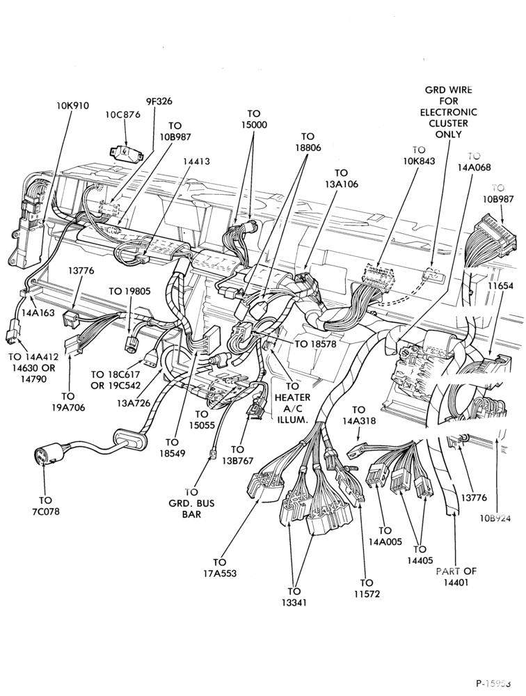 140.1 - ELECTRICAL SYSTEMS-Wiring system - instrument panel