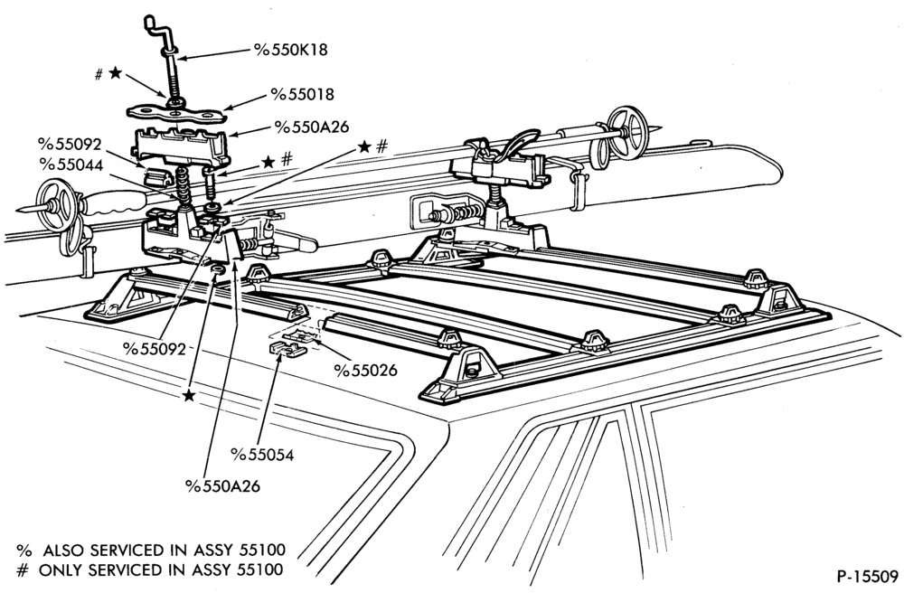550 - LIFT/TAILGATE, LUGGAGE & BACK WINDOW-Ski rack