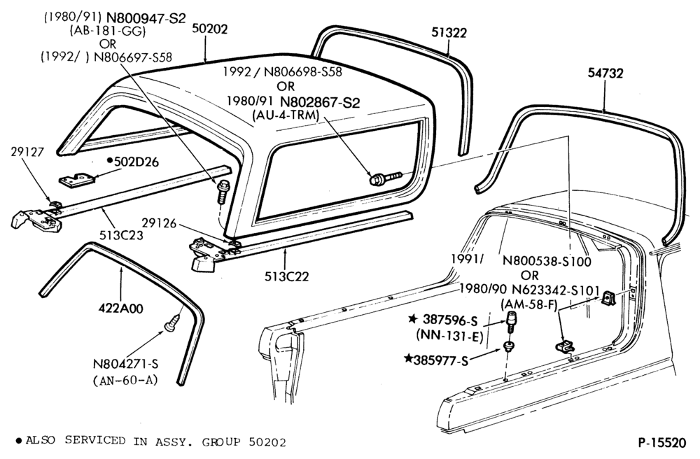 400 - ROOF-Roof panel (rear)-U150