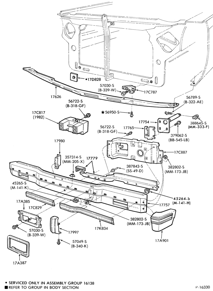 176 - SPEEDOMETER, BUMPERS, MIRRORS AND WIPERS-Bumper- front