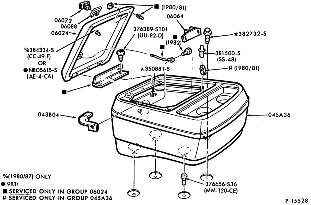 030 - CONSOLE-Console and related parts-U150