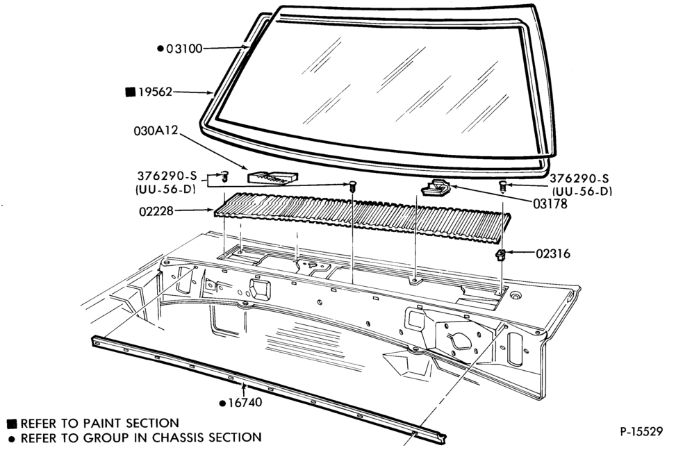 030 - BODY FRONT-Windshield