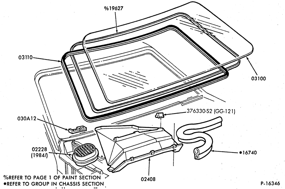 030 - INSTRUMENT PANEL AND FLOOR-Windshield