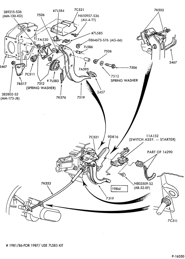 75 - BRAKES-Brake and clutch pedal