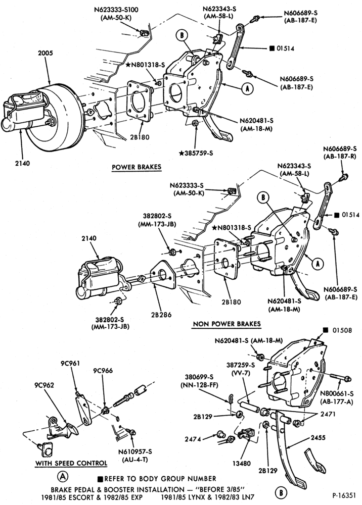 23 - BRAKES-Brake booster installation