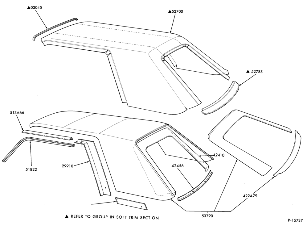 530 - LIFT/TAILGATE, LUGGAGE & BACK WINDOW-Carriage roof-vinyl