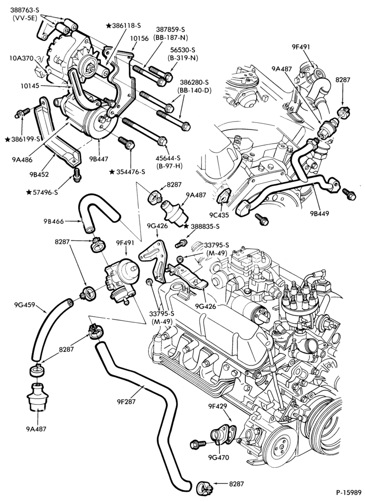 94.3 - 8 CYL. 4.2L (255 C.I.D.)-Thermactor emission (T/E)