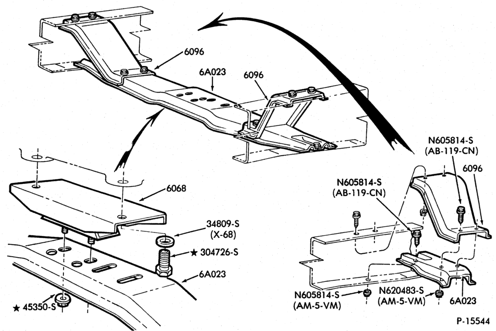 60.1 - 6 CYL. 3.8L (230 C.I.D.)-1982/83 (rear)-F100