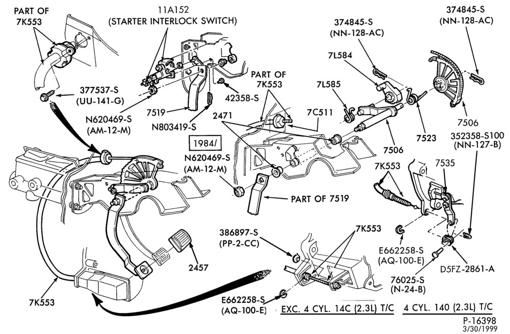 75 - BRAKES-Brake and clutch pedal